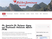 Tablet Screenshot of kolibri-seminare.de